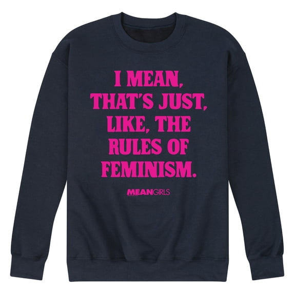 Mean Girls - Rules Of Feminism Graphic Fleece Sweatshirt
