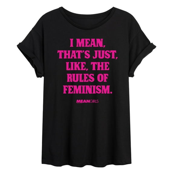 Mean Girls - Rules Of Feminism - Women's Oversized T-Shirt