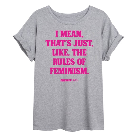 Mean Girls - Rules Of Feminism - Women's Oversized T-Shirt
