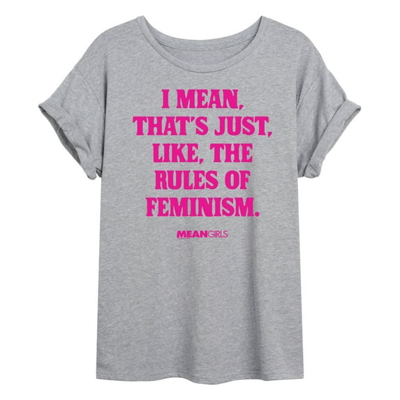 Mean Girls - Rules Of Feminism - Women's Oversized T-Shirt