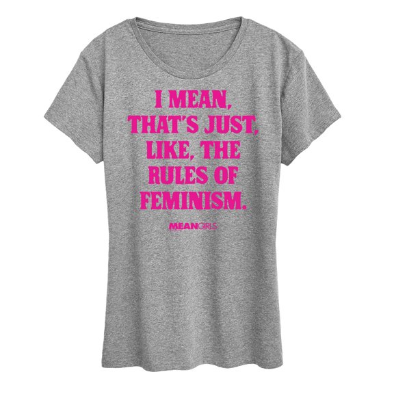 Mean Girls - Rules Of Feminism - Women's Short Sleeve Graphic T-Shirt