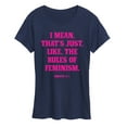 thumbnail image 1 of Mean Girls - Rules Of Feminism - Women's Short Sleeve Graphic T-Shirt, 1 of 5