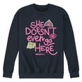 thumbnail image 1 of Mean Girls - She Doesn't Even Go Here - Men's Crew Neck Fleece Pullover, 1 of 5