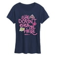 thumbnail image 1 of Mean Girls - She Doesn't Even Go Here - Women's Short Sleeve Graphic T-Shirt, 1 of 5