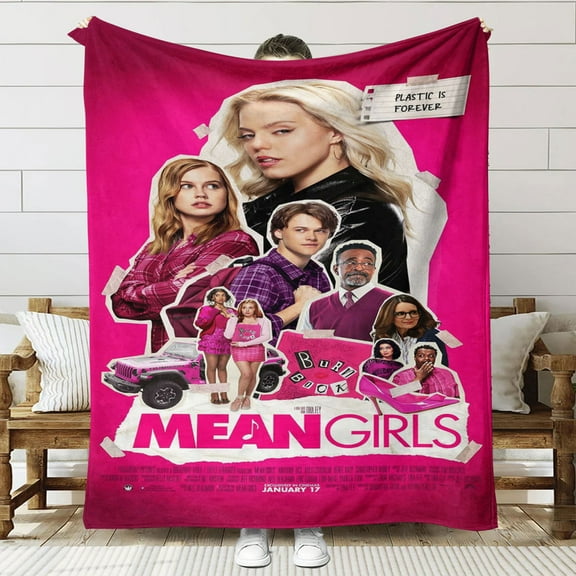 Mean Girls Throw Blanket Gifts for Fans Lover Girls Boys Women Present Hoodie Him Bed 60"x80"
