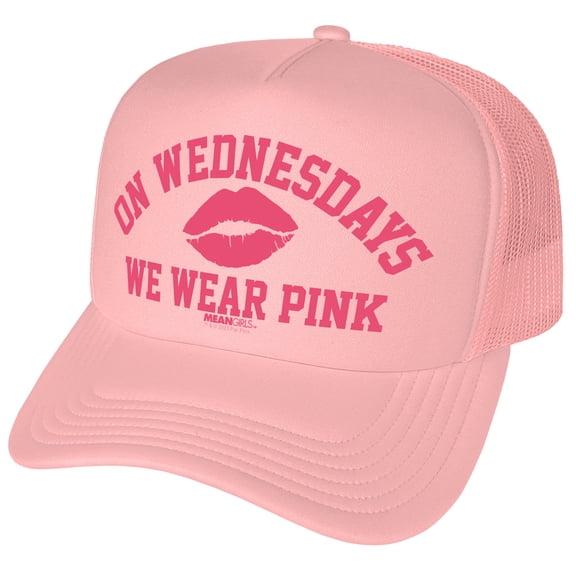 Mean Girls Wednesdays We Wear Pink Foam Snapback Trucker Hat - Unisex for Men and Women