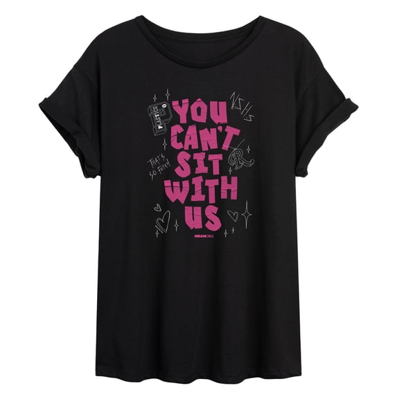 Mean Girls - You Can't Sit With Us - Juniors Oversized Graphic T-Shirt