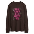 thumbnail image 1 of Mean Girls - You Can't Sit With Us - Men's Long Sleeve Graphic T-Shirt, 1 of 3