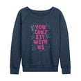thumbnail image 1 of Mean Girls - You Can't Sit With Us - Women's French Terry Long Sleeve Pullover, 1 of 4