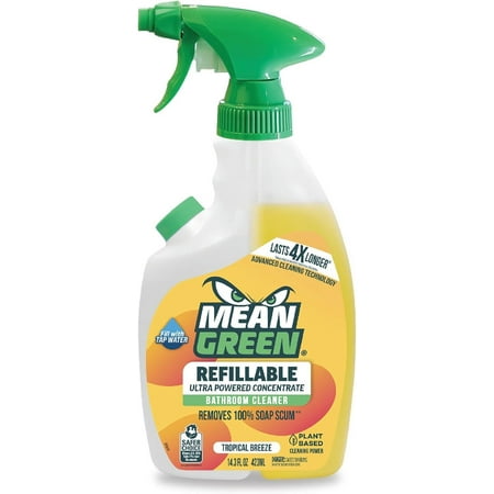 Mean Green Refillable Bathroom Cleaner Concentrate, 14.3 oz - 396269