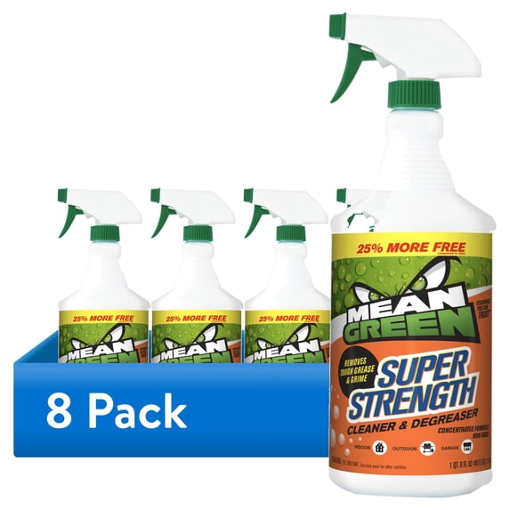 (8 pack) Mean Green Super Strength Cleaner & Degreaser, 40 oz