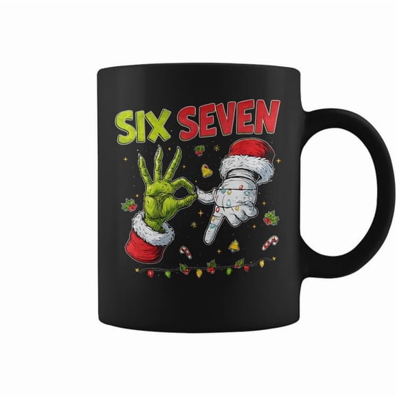Mean Guy Christmas Viral 6 7 Trending Six Seven Meme Coffee Mugs