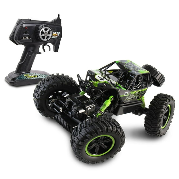 Mean Machines: RC Rock Crawler Prowler - NKOK 1:14 Scale Ready To Run Radio Control, 4x4, Battery Pack &USB Charger