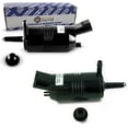 thumbnail image 1 of Mean Mug Auto 16212-6322A Front and Rear Windshield Washer Pumps w/Grommet - Compatible with Chevrolet, GMC, Buick, Pontiac - Replaces OEM #: 22127652, 22127653, 89025062 and 89001126, 22127573, 1 of 1