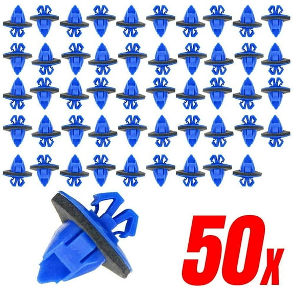 Mean Mug Auto 201525-6133B 50x Fender Flare Rocker Molding Retainer Clips with Sealer - Compatible with Toyota - Replaces OEM #: 75495-35010 Fits select: 1990-2021 FORD F150