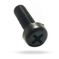 thumbnail image 1 of Mean Mug Auto 21149-121619A 30x Nylon License Plate Screws M6-1.0 x 20mm Phillips Pan Head Style - Black Fits select: 1990-2021 FORD F150, 1999-2021 CHEVROLET SILVERADO, 1 of 7