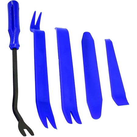 Mean Mug Auto 21149-201515A 5 Pcs Trim Removal Set for Car Door Clip Panel Radio Audio Dashboard Installer Pry Tool Set with Fastener Remover Fits select: 1990-2021 FORD F150