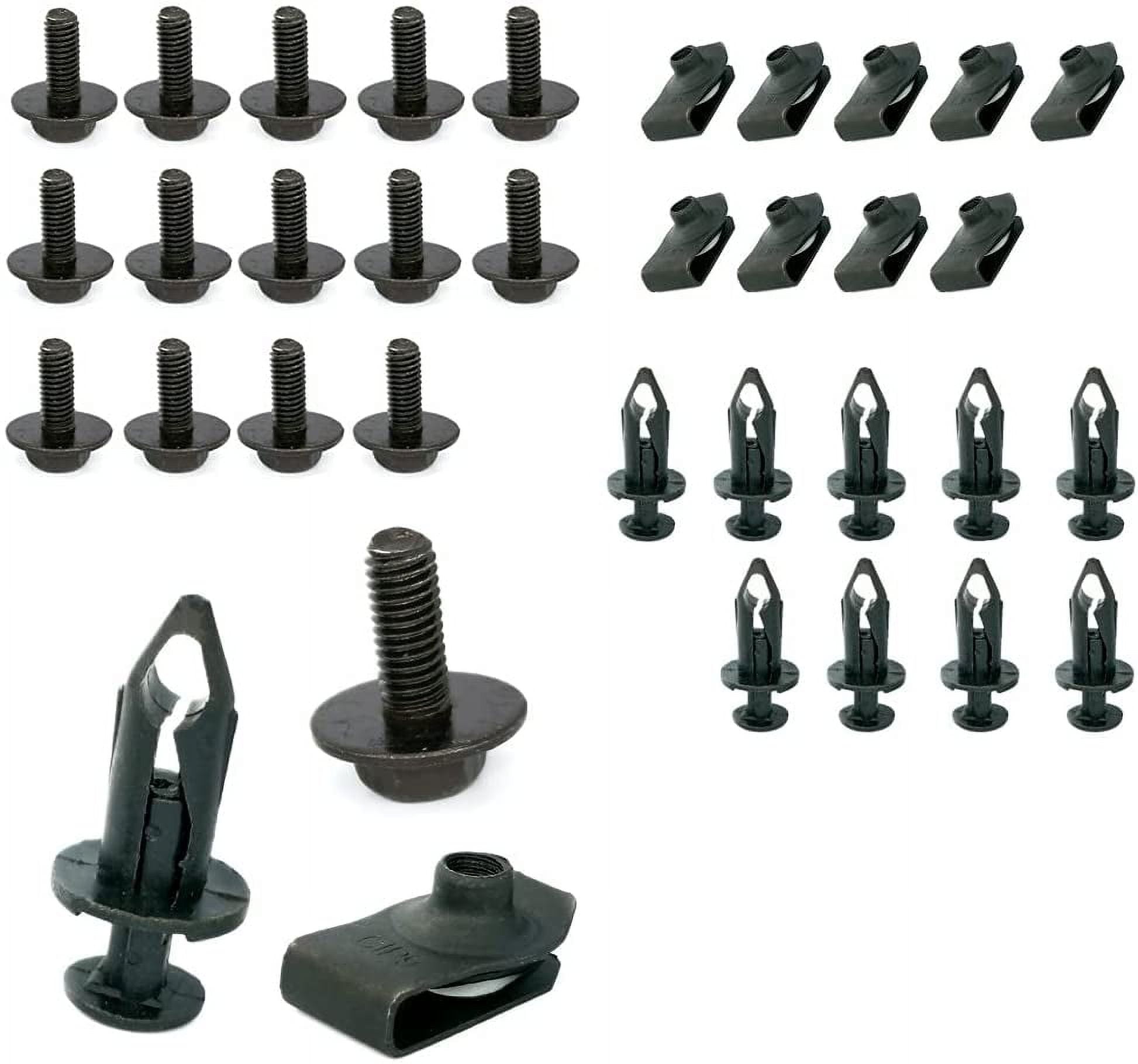 For Car Engine Splash Shield Body Bolts Screw Nut Fender Bumper - Foto 6