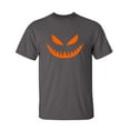 thumbnail image 1 of Mean Pumpkin Emoticon Sarcastic Humor Graphic Novelty Funny Tall T Shirt, 1 of 1