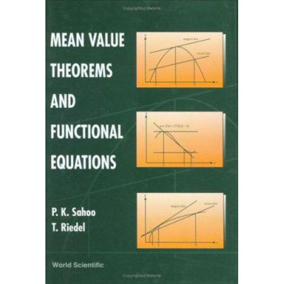 Pre-Owned Mean Value Theorems and Functional Equations (Hardcover) 9810235445 9789810235444