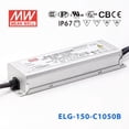 thumbnail image 1 of Mean Well ELG-150-C1050B Power Supply 150W 1050mA - Dimmable, 1 of 5