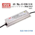 thumbnail image 1 of Mean Well ELG-150-C1750A Power Supply 150W 1750mA - Adjustable, 1 of 1