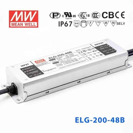 Mean Well ELG-200-48B Power Supply 200W 48V - Dimmable