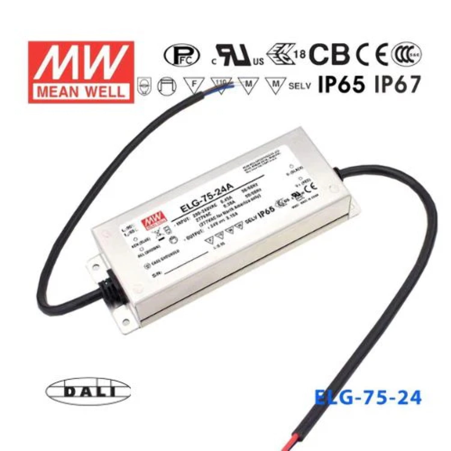 Mean Well ELG 150 36DA 3Y 4.17A AC DC Tek Çıkışlı Led Sürücü