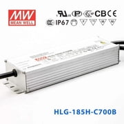 Mean Well HLG-185H-C700B Power Supply 200.2W 700mA - Dimmable