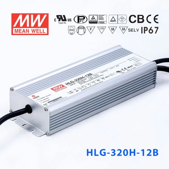 Mean Well HLG-320H-12AB Power Supply 264W 12V - Adjustable and Dimmable