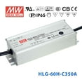 thumbnail image 1 of Mean Well HLG-60H-C350A Power Supply 70W 350mA - Adjustable, 1 of 1