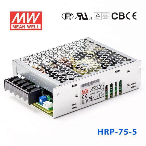 Mean Well HRP-75-5 Power Supply 75W 5V