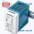 thumbnail image 1 of Mean Well MDR-100-48 Single Output Industrial Power Supply 100W 48V - DIN Rail, 1 of 5