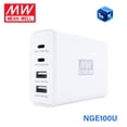 thumbnail image 1 of Mean Well NGE100U 100W 4-Port USB GaN Fast Charger, 1 of 10