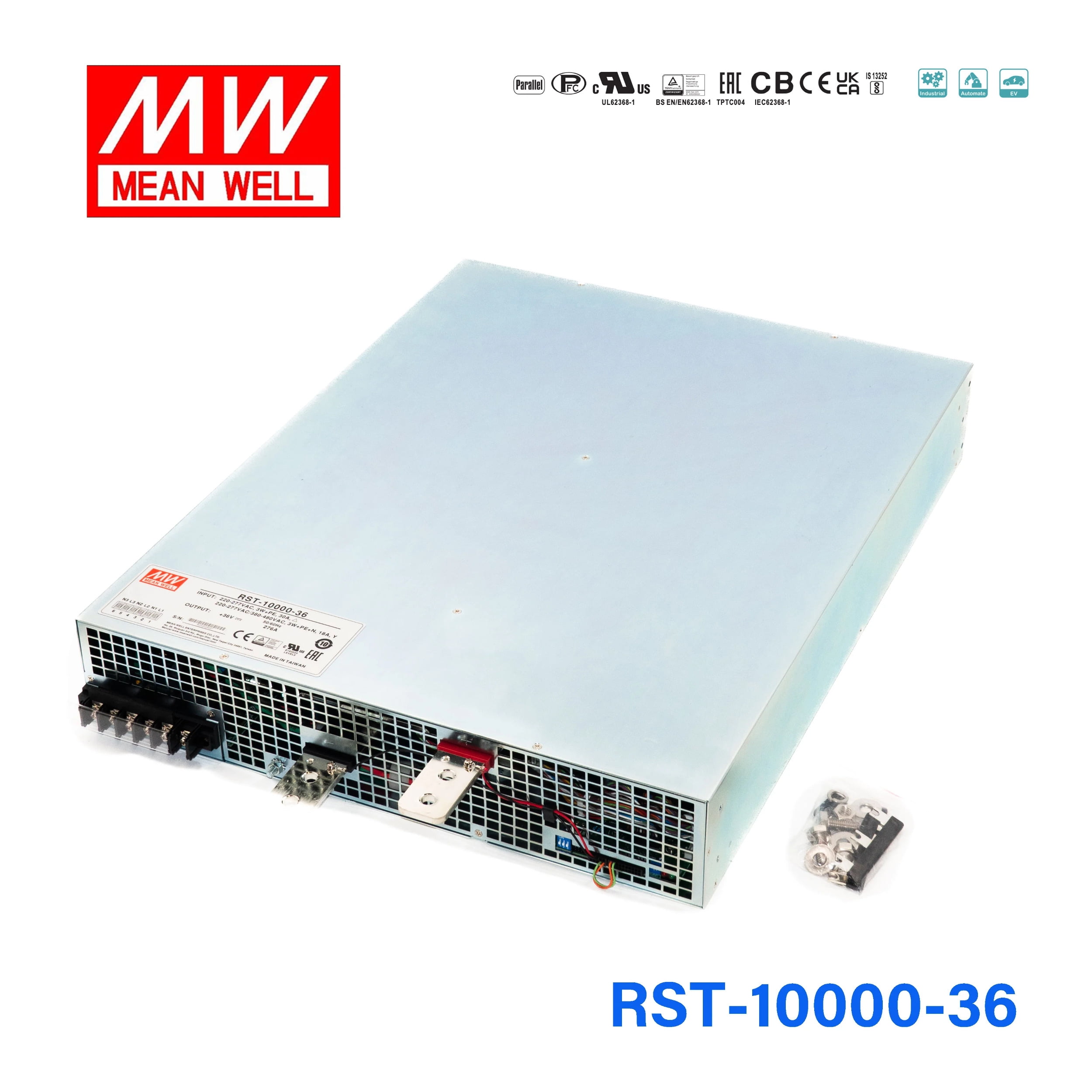 Alimentatore Mean Well RST-5000-36 – 36V 5000W 5kW Trifase, Usato In Buono Stato