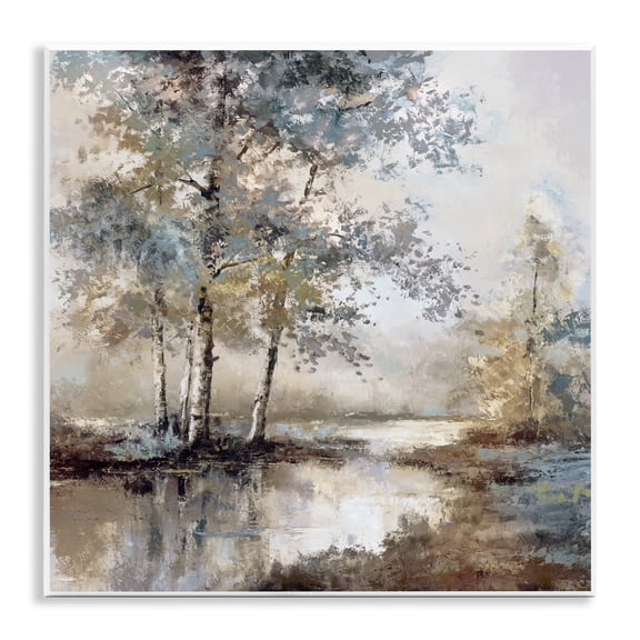 Stupell Industries Meandering River Landscape Wall Plaque Art, design by T.C. Chiu, 12 x 12