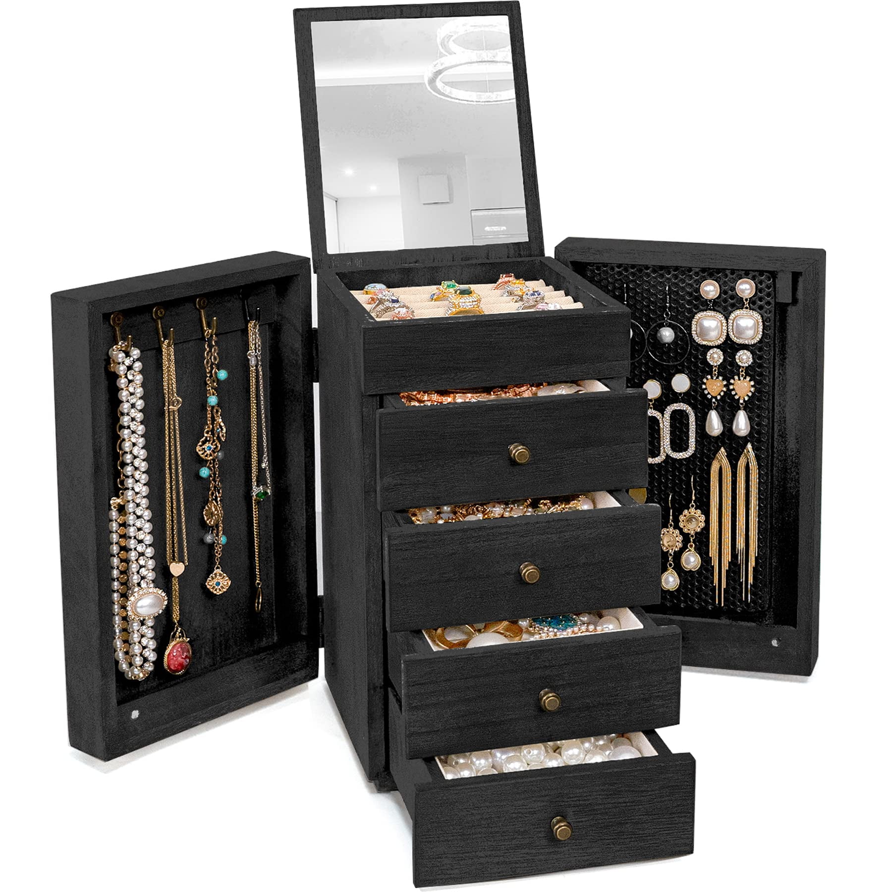 Large Square Luxury Wooden Jewelry Box SKU 21054 – Unity Refresh
