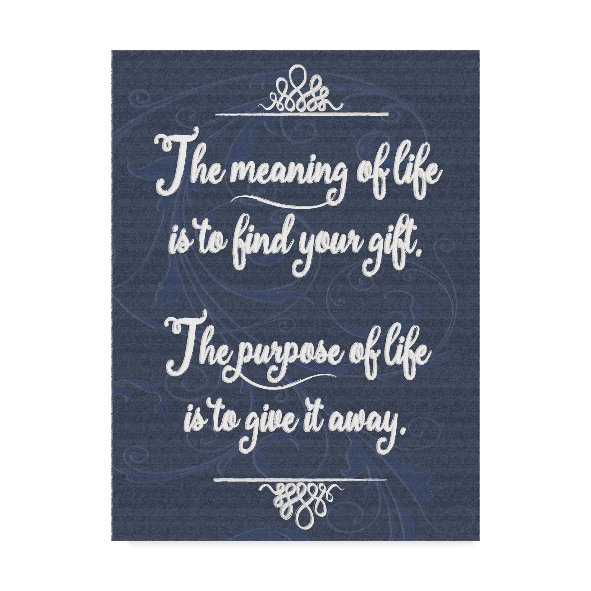 Meaning Of Life Distressed' Canvas Art by Leslie Wing