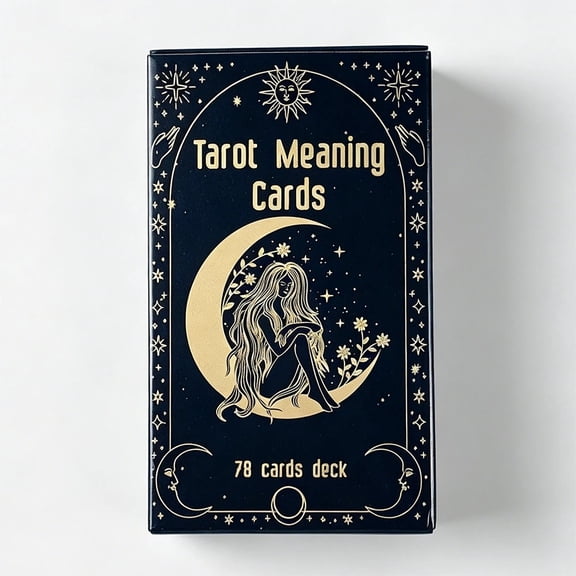 Meaning Tarot Cards 78 Cards Deck English Visions Divination Edition Board Game For Beginners,Meditation & Party Games