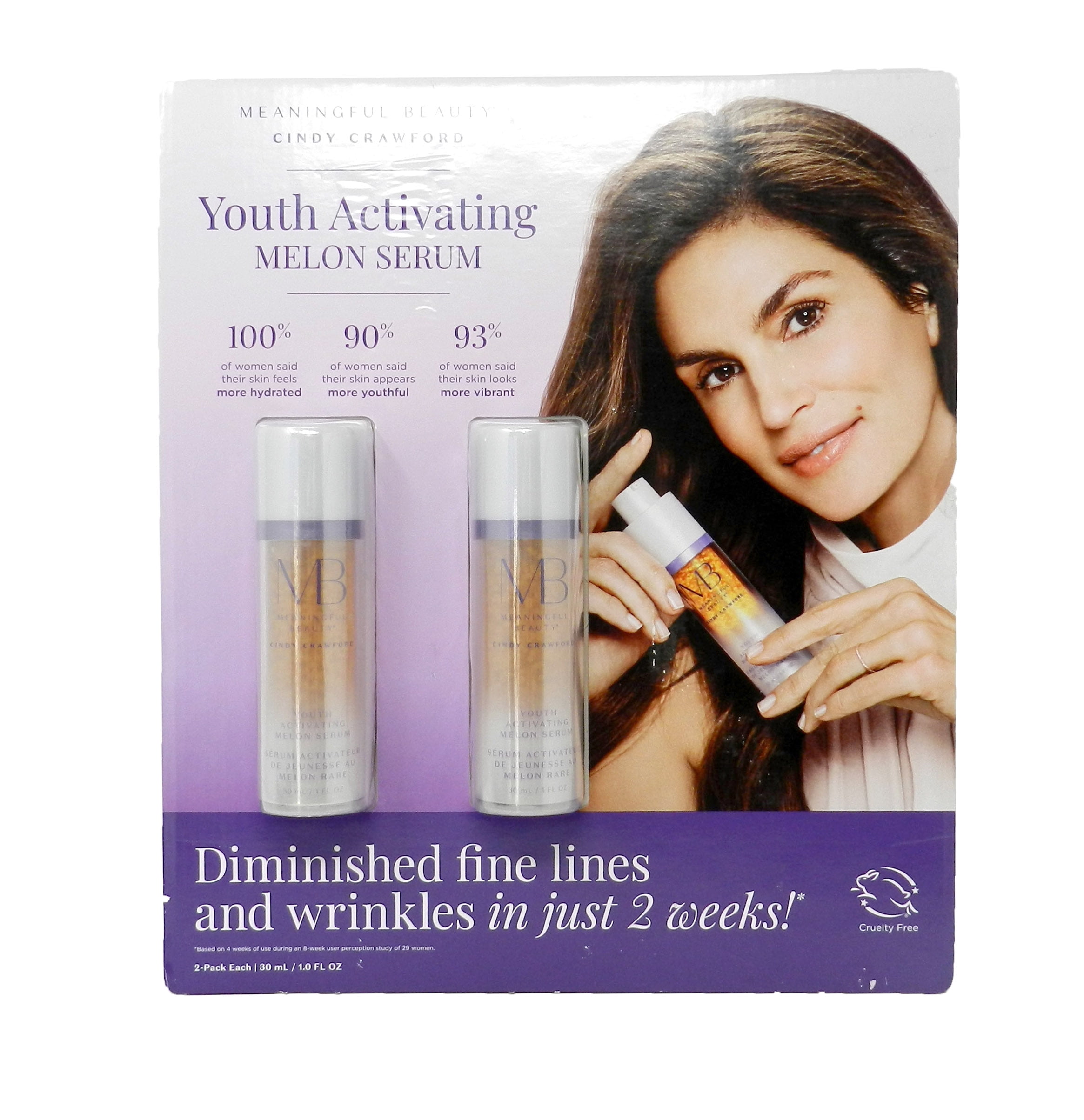 Meaningful Beauty Cindy Crawford Youth Activating Melon Serum Duo Pack