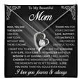 thumbnail image 1 of Meaningful To My Loving Mom Forever Love Necklace, Jewelry From Son Or Thoughtful Birthday Surprise, Cherished Keepsake, Special Mother’S Day Jewelry Keepsake Box #1933, White Forever Love Necklace, 1 of 6