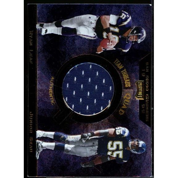 Means/Ricks/Leaf/Seau Card 1999 Playoff Team Threads Quad #TO31