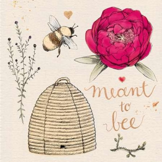 Meant To Bee Canvas Art - Kerri Elliot (24 x 24)