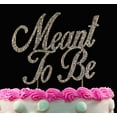 thumbnail image 1 of Meant to Be Bling Crystal Silver Wedding Cake Topper, 1 of 1