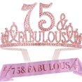 thumbnail image 1 of Meant2Tobe | 75Th Birthday Gifts For Women75Th Birthday Tiara And Sash75Th, 1 of 6
