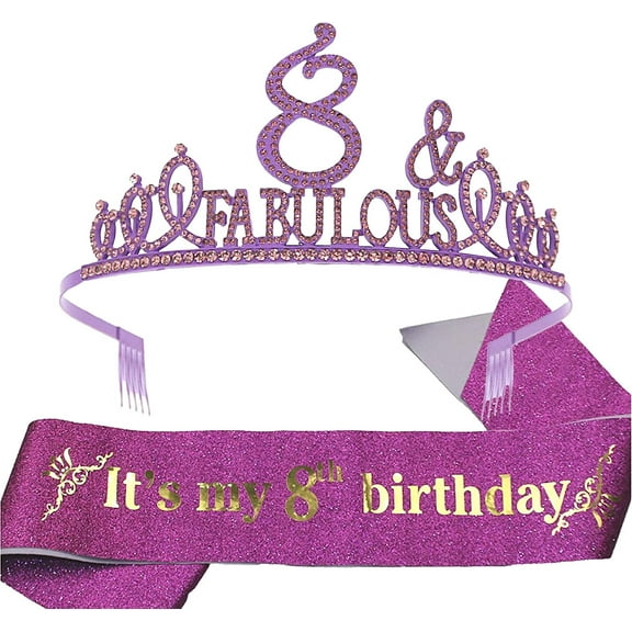 Meant2Tobe | 8Th Birthday8Th Birthday Decorations For Girls8Th Birthday Sash | 2