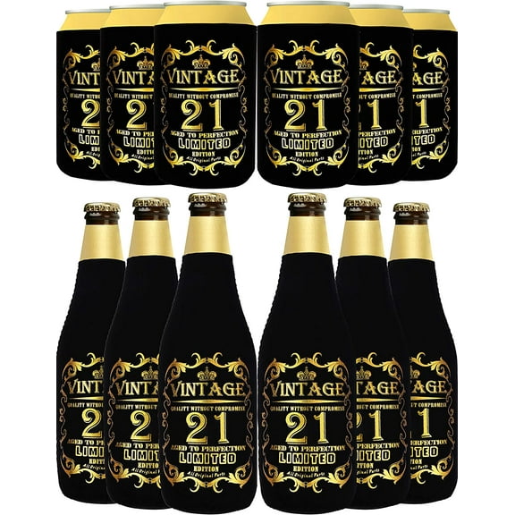 Meant2Tobe Cheers To 21St Years 21St Birthday Can Cooler 21St Birthday Gifts