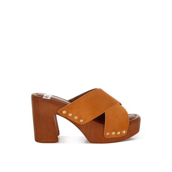 Mearsk Genuine Suede Leather Clogs