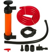 MeasuPro Siphon Hand Pump For Water - 15" Manual Water Pump, Gas Siphon Kit, Hand Bilge Pump With High Suction For Water Removal, Fuel Liquid Transfer