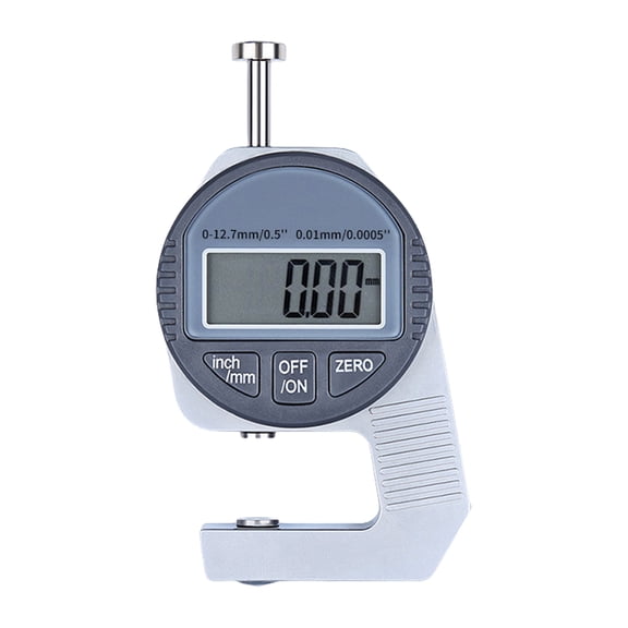 Measure Indicators Digital Thickness Meter Gauge Large LCD Display Electronic Micrometer 0-12.7mm/0.5in Measurement Tool